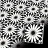 Zementfliese 20x20 cm in Schwarz-Weiß - geeigent für Küchenzimmer